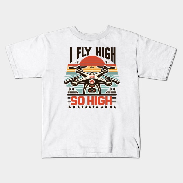 Drone Kids T-Shirt by Vehicles-Art